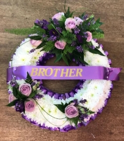 Wreath with Brother sash