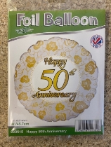 50th wedding anniversary balloon