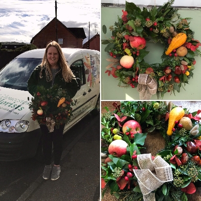 Autumnal door wreath