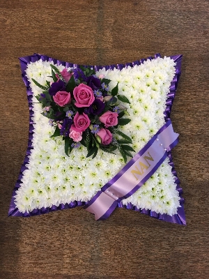 Cushion with NAN sash