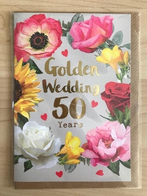 50th wedding anniversary card