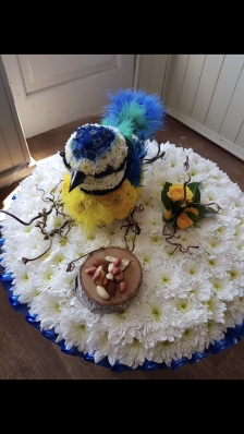 Bird floral tribute