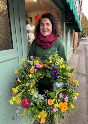 Eco planted wreath