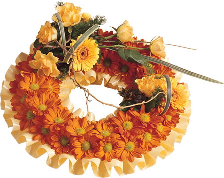 Orange Based Wreath
