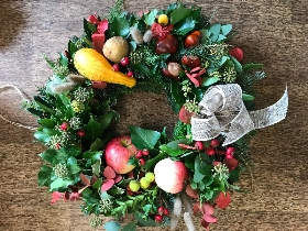 Autumnal door wreath