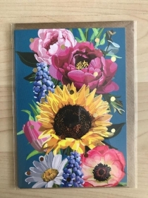 Floral card (blank inside)