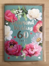 60th wedding anniversary card
