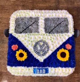VW Campervan floral tribute
