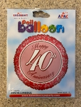 40th wedding anniversary balloon